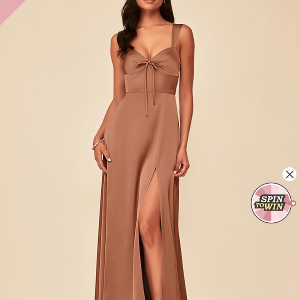 Azazie Bridesmaid Style Gown in “Bronzer” NEW